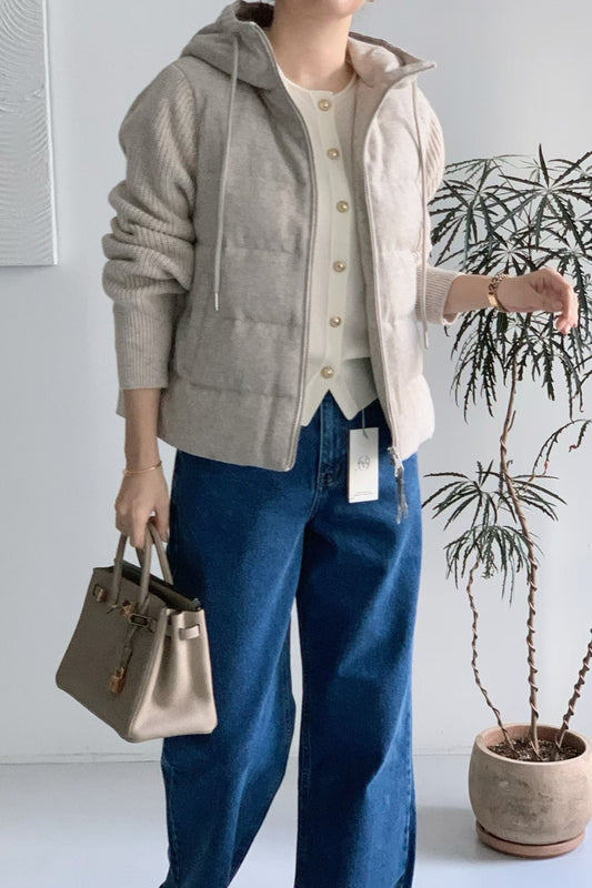 ♡保暖雙織感羽絨休閒外套♡ (C251277)