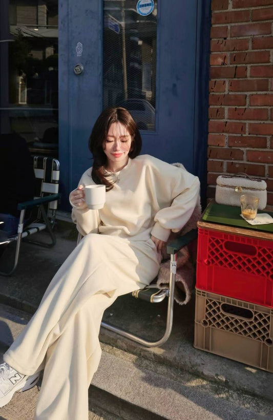 ♡Oni家♡磨毛休閒鬆弛感衛衣上衣 (C251201)