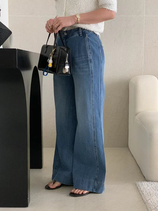 ♡氣質Oni家♡ 顯瘦心機直筒牛仔褲 (C250310)