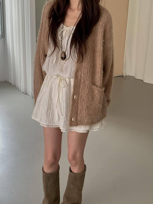 ♡皺褶綁帶洋裝♡ (C260939)