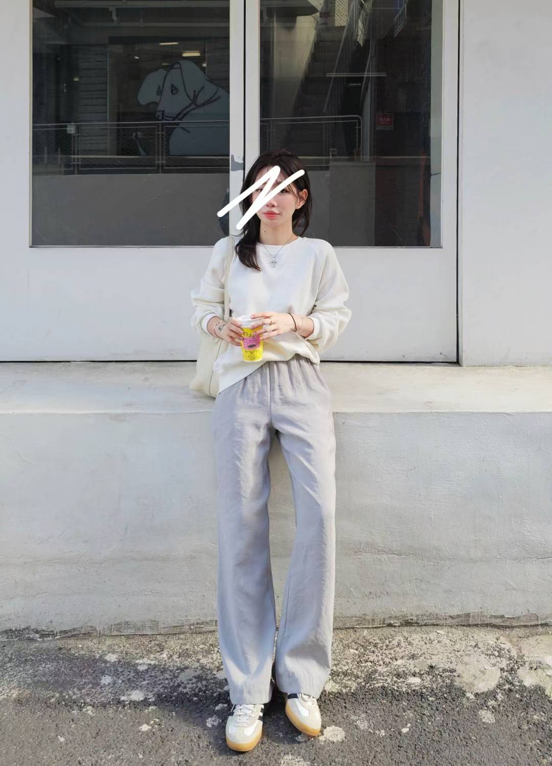 ♡Oni家♡ 鬆餅格休閒大學衛衣 (C251003)