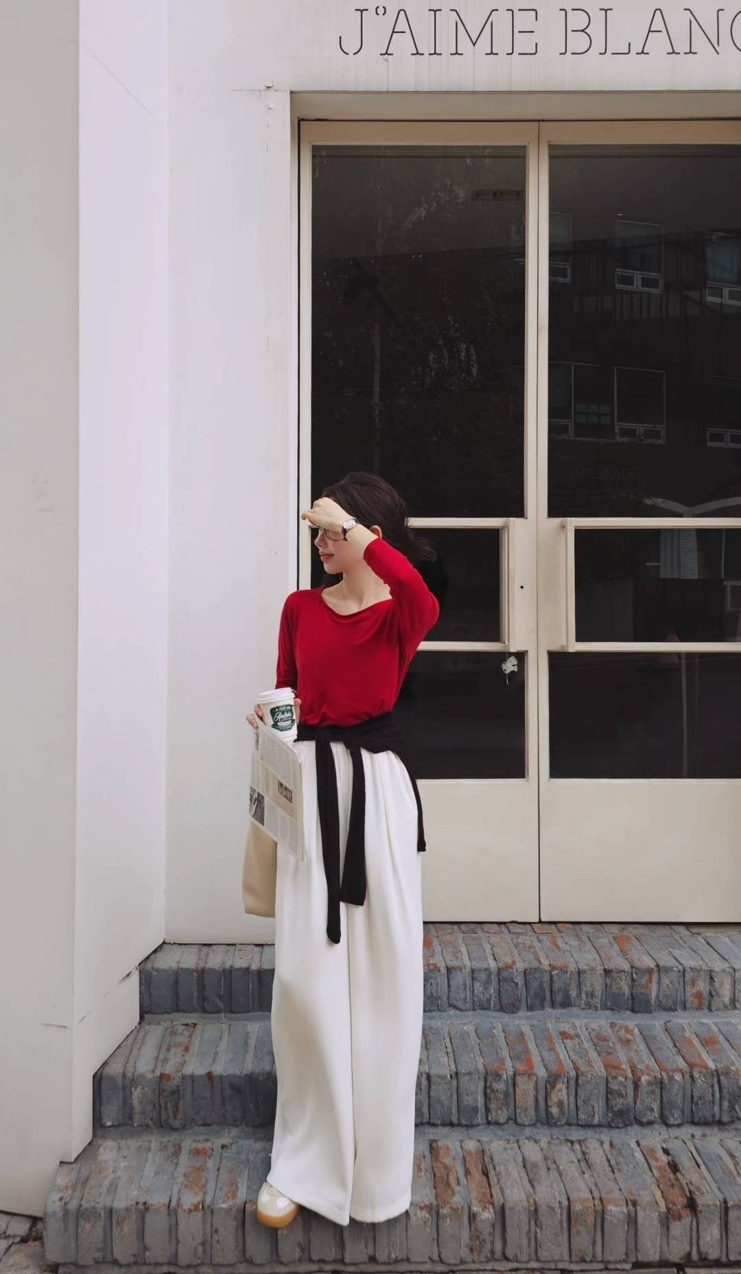 ♡Oni家♡升級版!!法式鬆弛感闊腿西褲 (C251005)