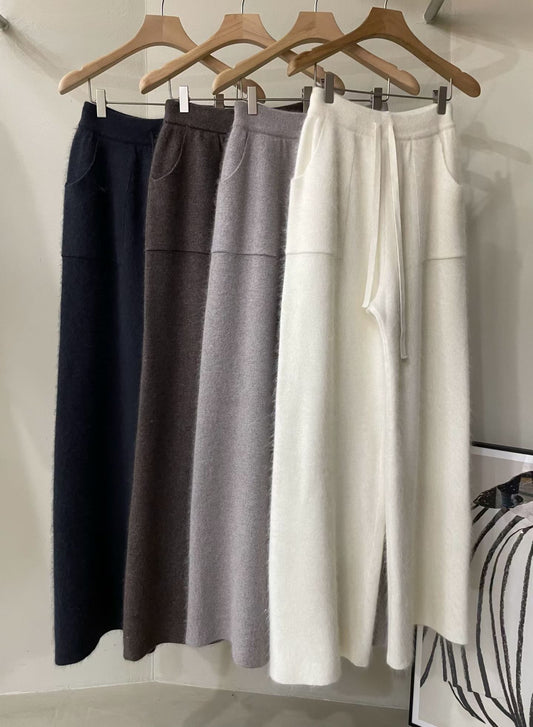 ♡冬季必備簡約毛料百搭寬褲 ♡ (C251108)