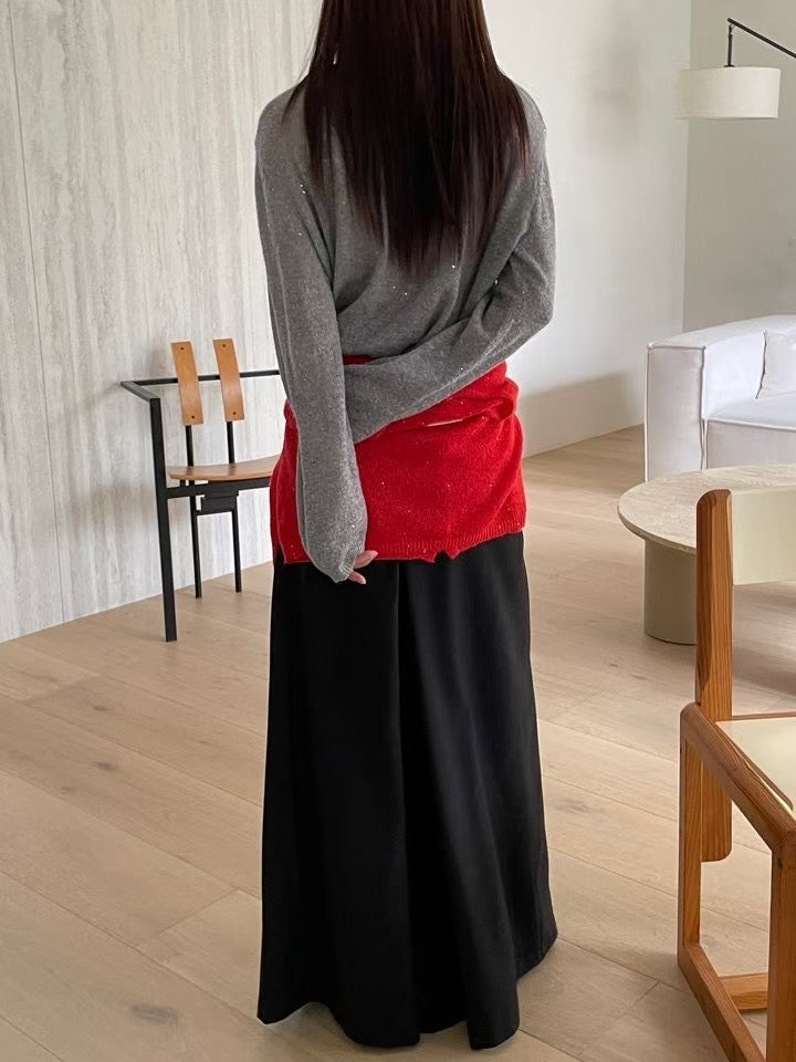 ♡閃耀輕柔雙面針織開襟衫♡ (C250802)