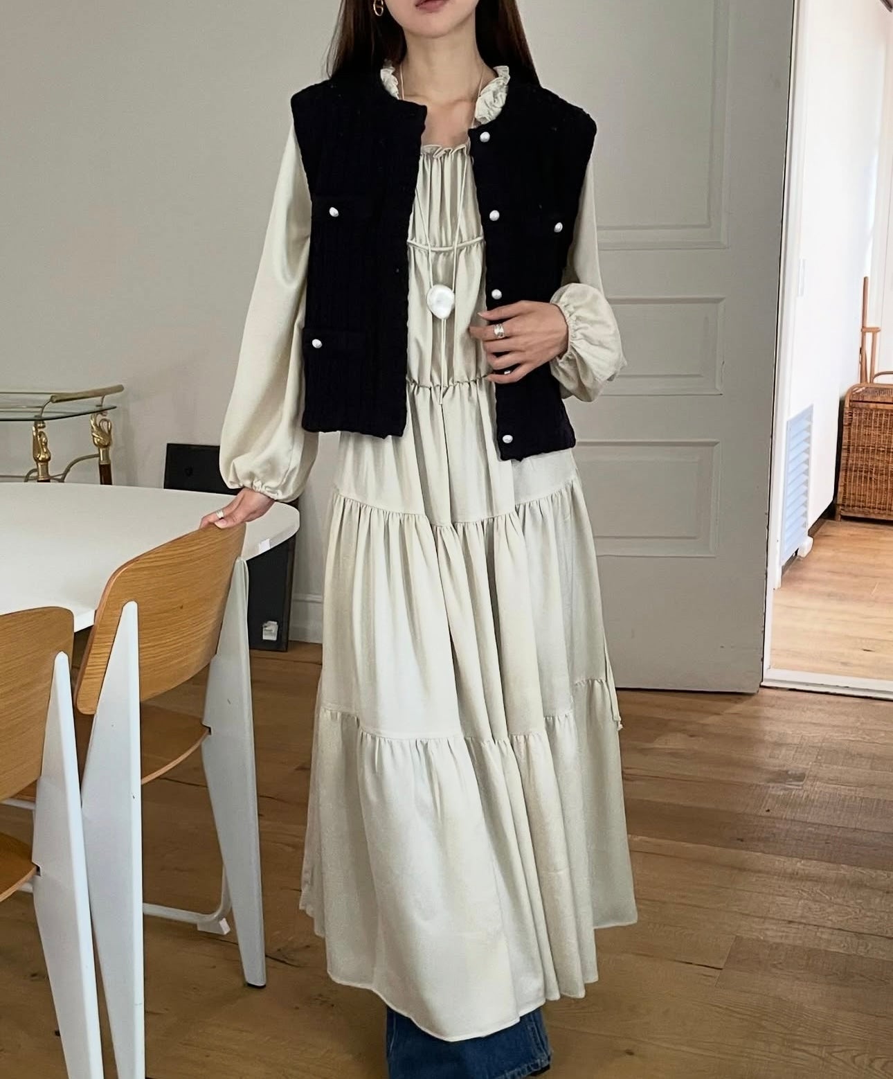 ♡小香鏤空針織背心♡ (C251125)