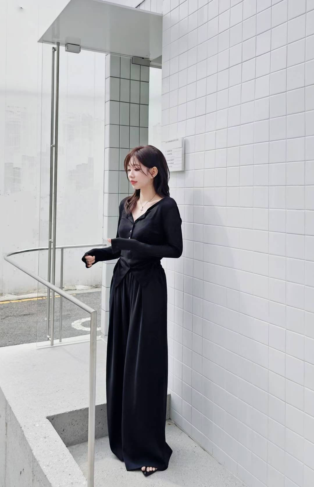 ♡Oni家♡升級版!!法式鬆弛感闊腿西褲 (C251005)