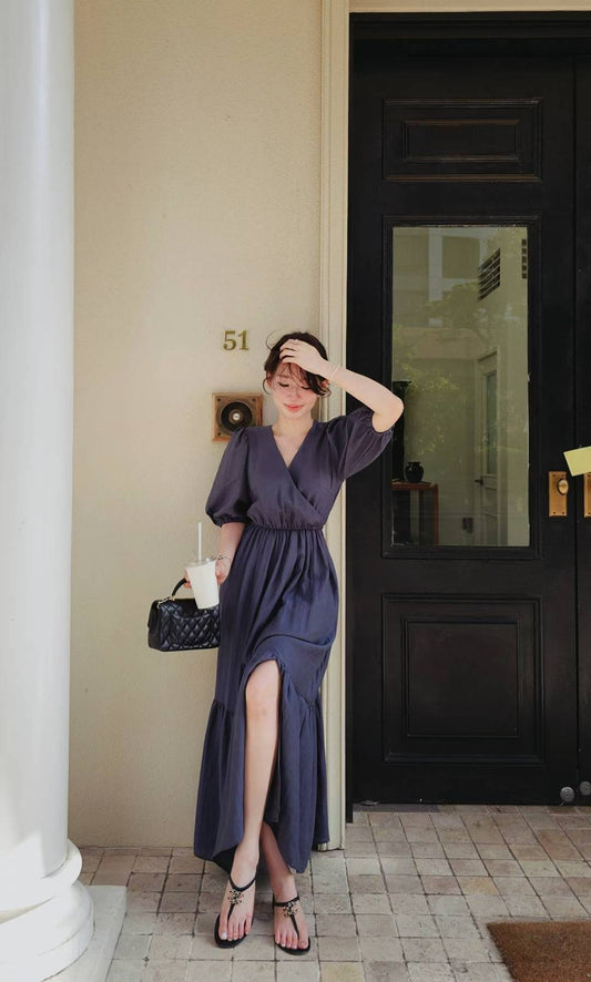 ♡Oni家♡秋日浪漫氣質長洋裝 (C250903)