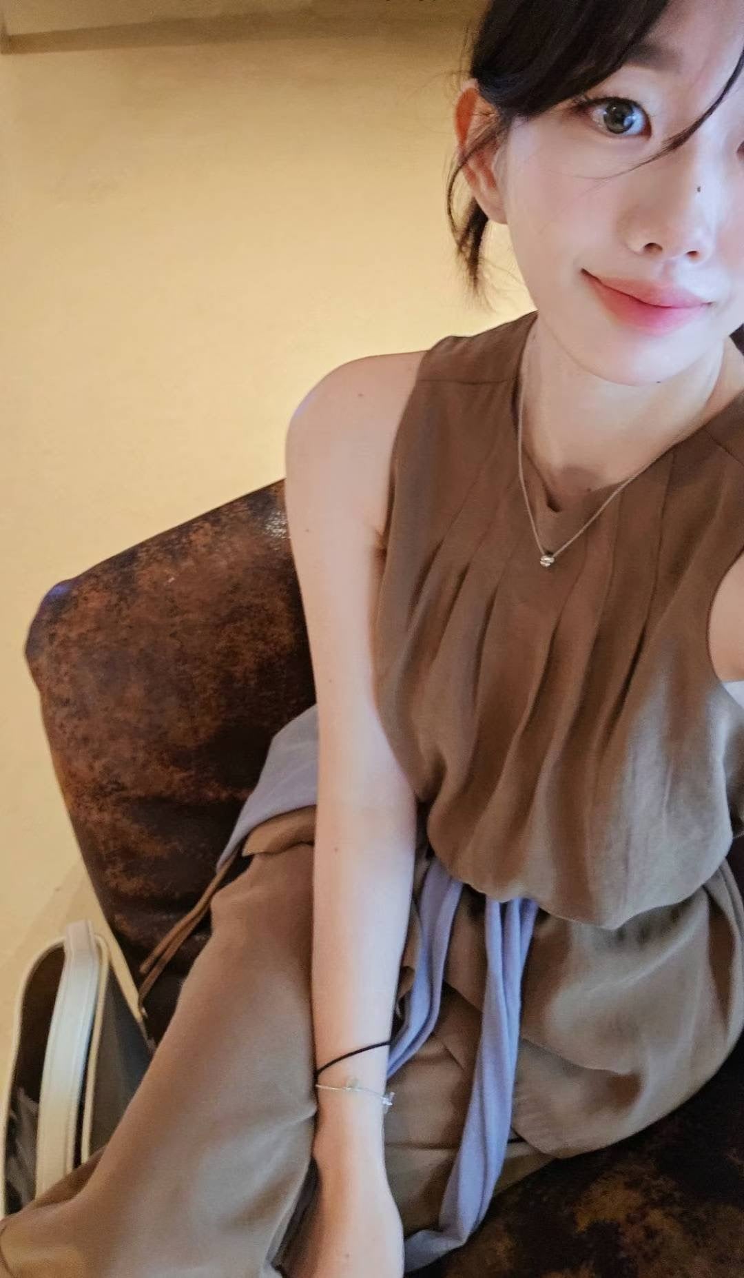 ♡Oni家♡TheRow風仿絲莫代爾無袖上衣 (C250957)
