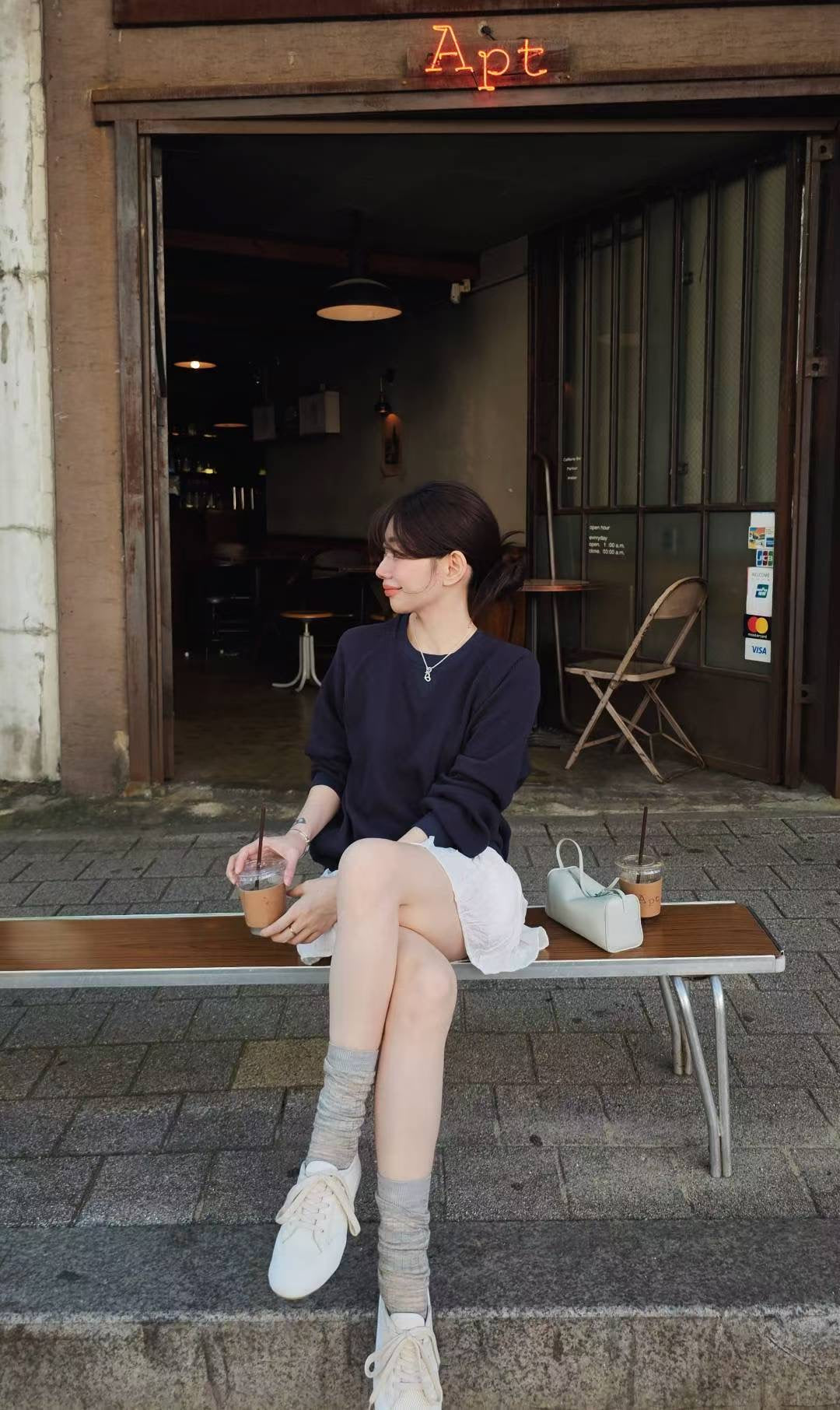 ♡Oni家♡ 鬆餅格休閒大學衛衣 (C251003)