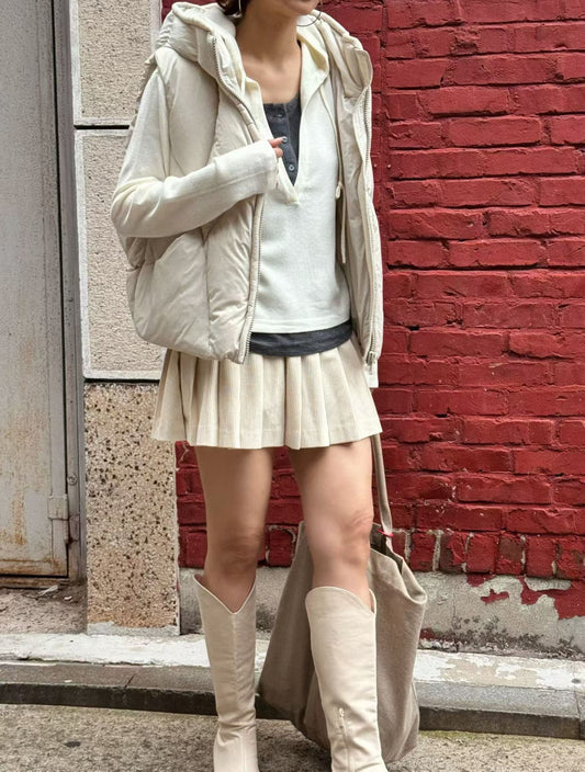 ♡頂級鴨絨質感連帽背心♡ (C251007)