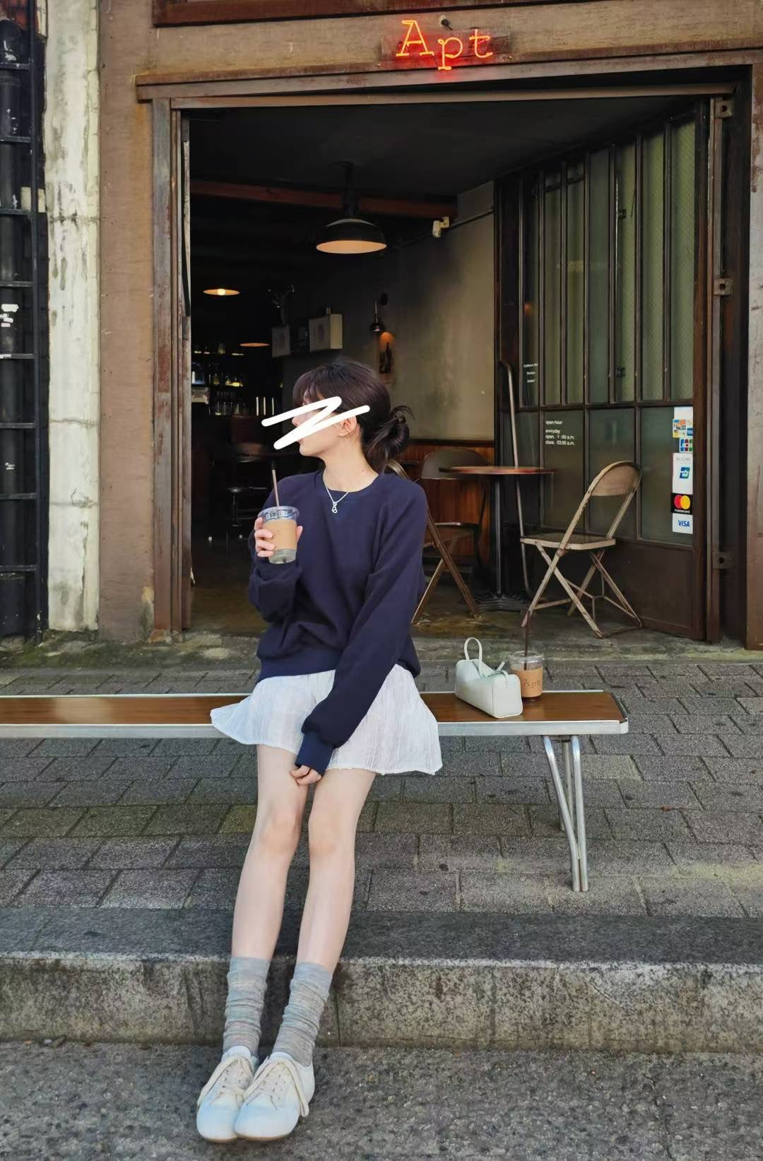 ♡Oni家♡ 鬆餅格休閒大學衛衣 (C251003)