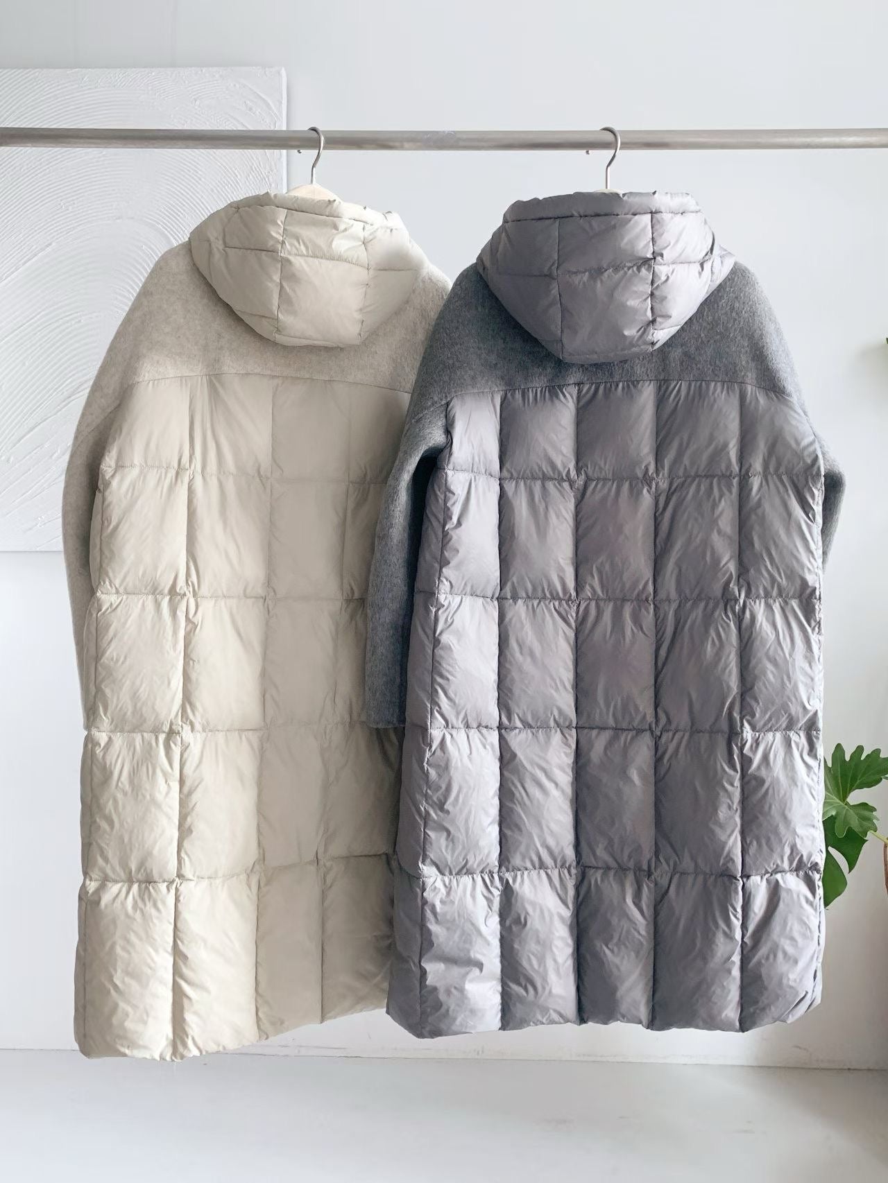 ♡極暖雙材質立體拼接羽絨外套♡ (C251268)