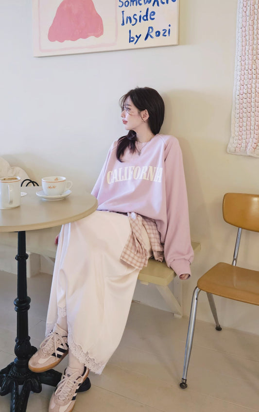 ♡Oni家♡Cali加州女孩休閒衛衣 (C260328)