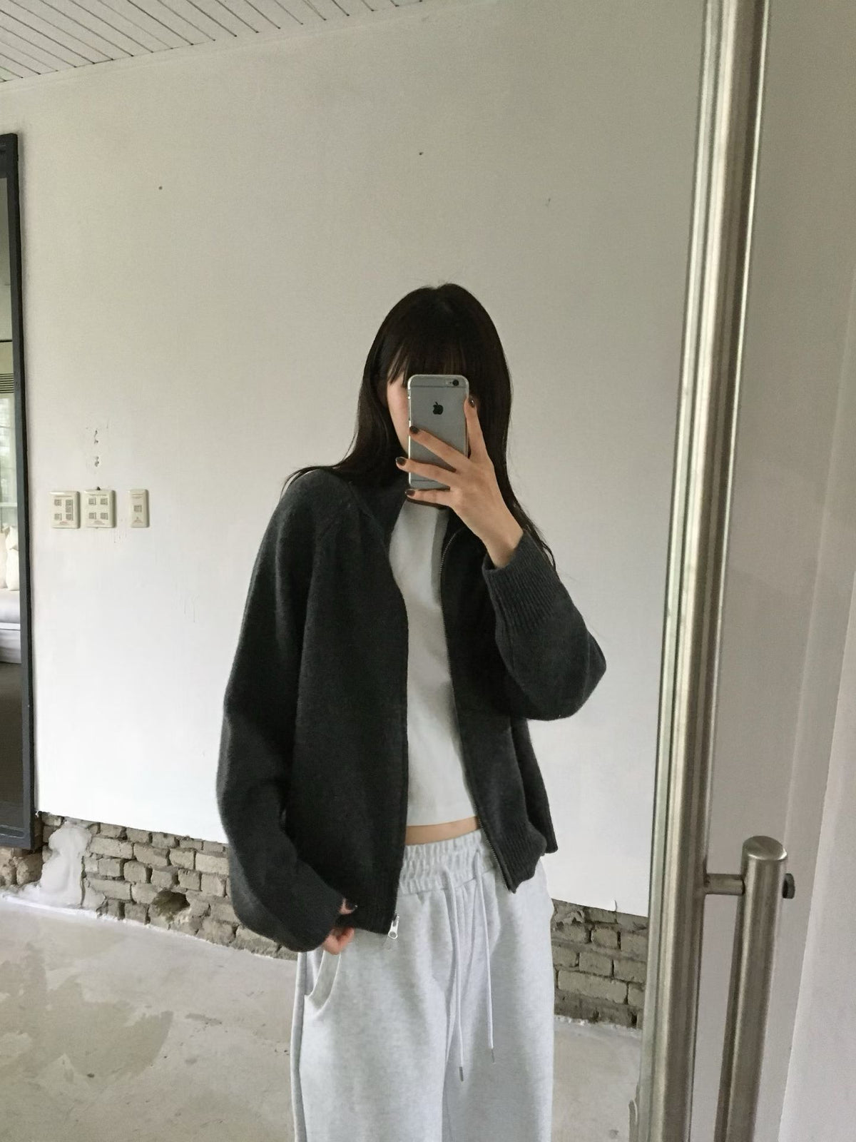 ♡極簡立領高質感針織夾克♡ (C261041)