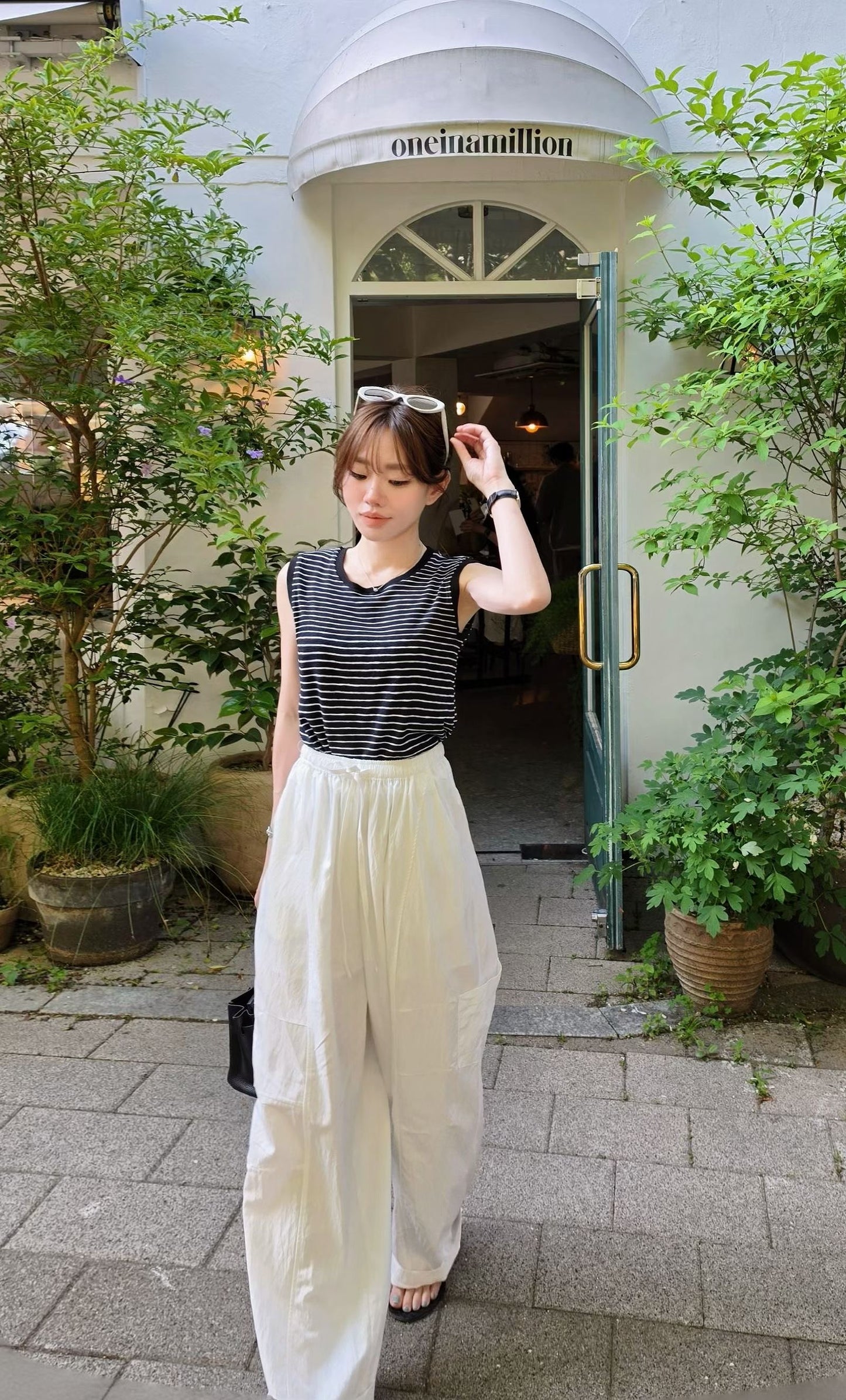 ♡Oni家♡質感夏日休閒長褲  (C260612)