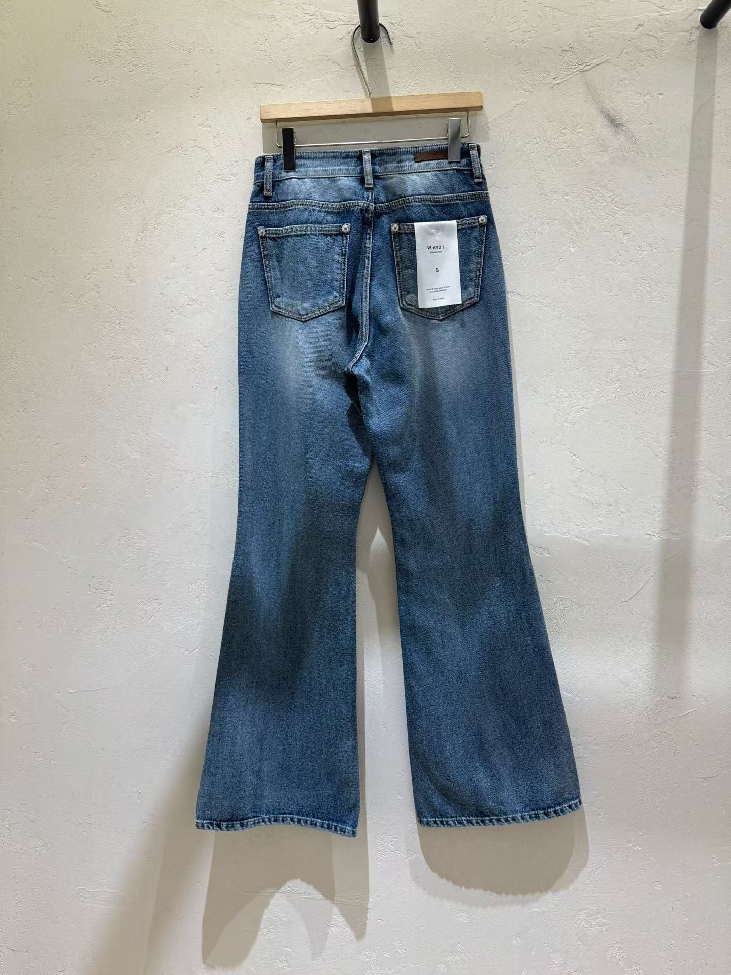 ♡超美刷色九頭身喇叭牛仔褲♡ (C251027)