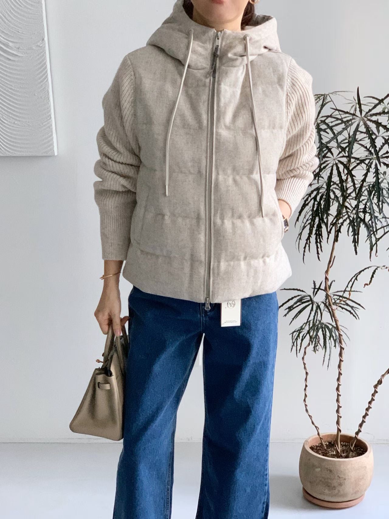 ♡保暖雙織感羽絨休閒外套♡ (C251277)