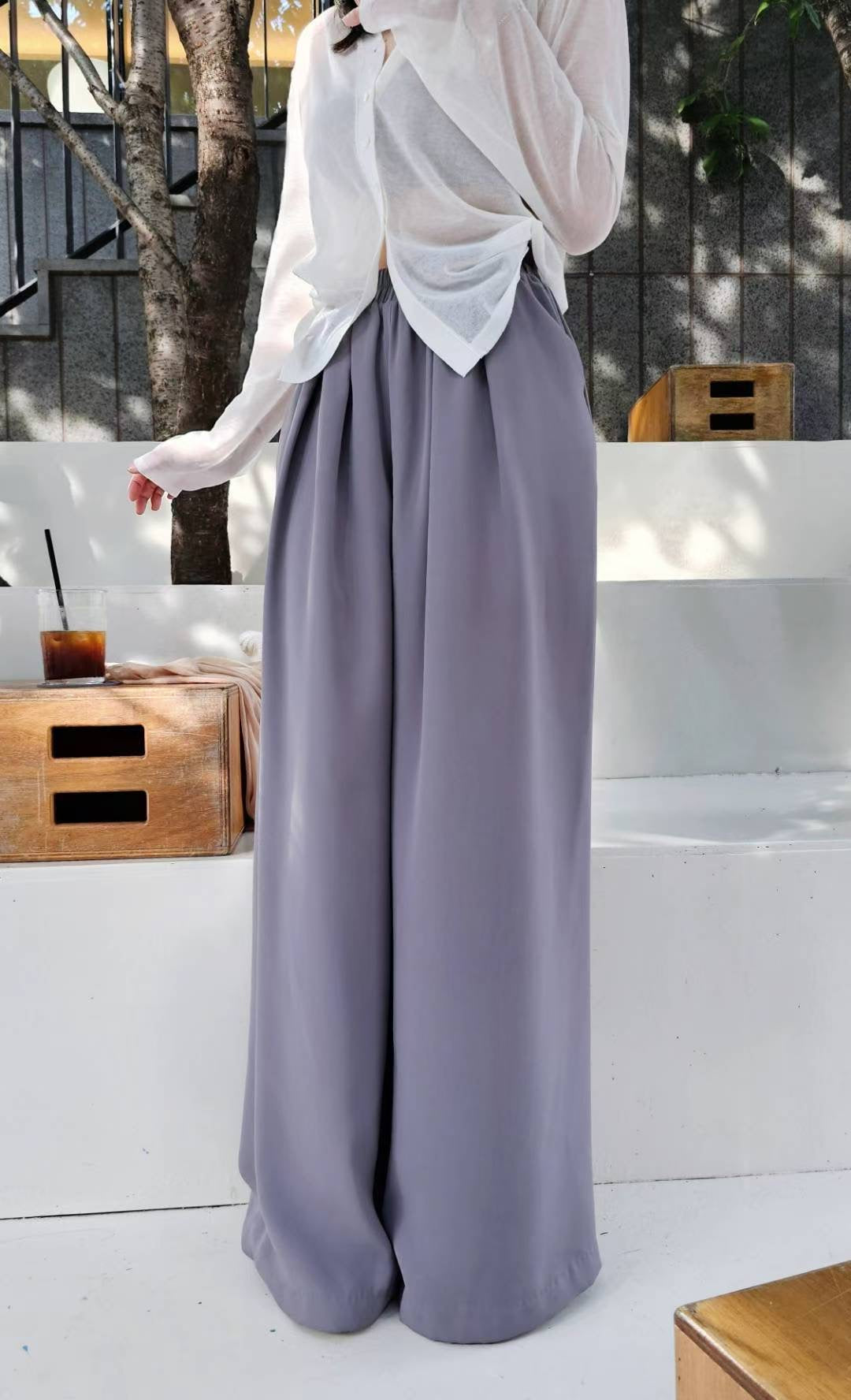 ♡Oni家♡升級版！！法式鬆弛感闊腿西褲 (C251005)