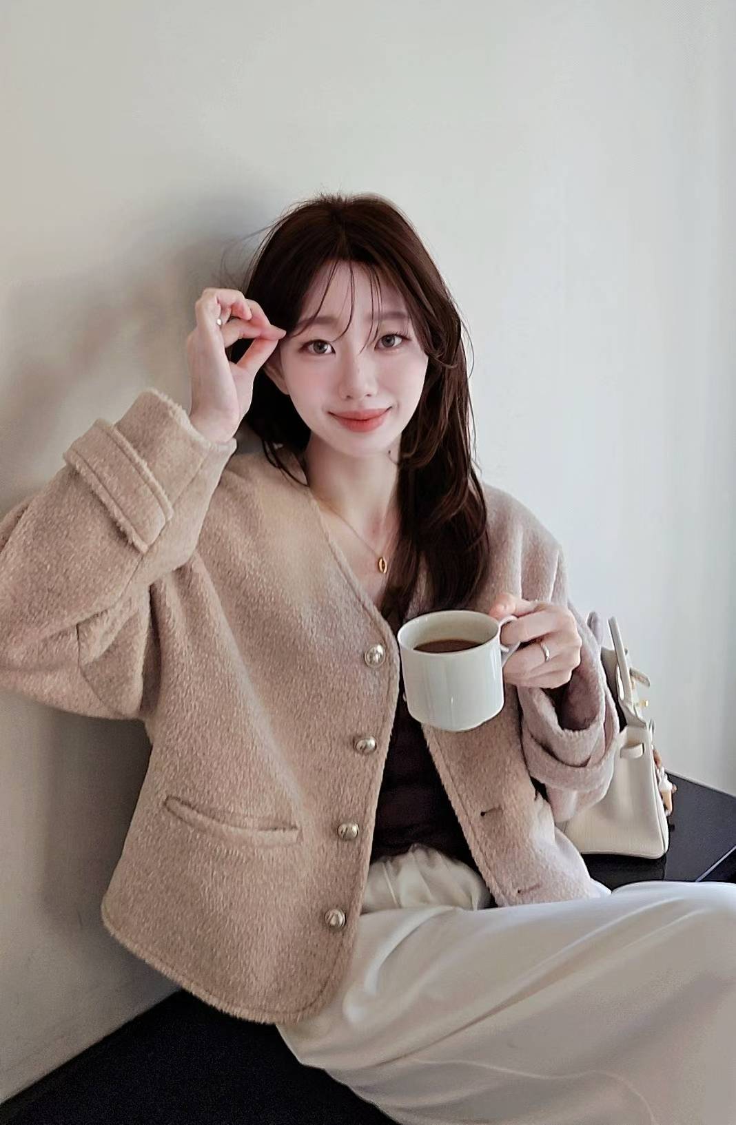 ♡Oni家♡經典混羊毛短外套 (C251207)