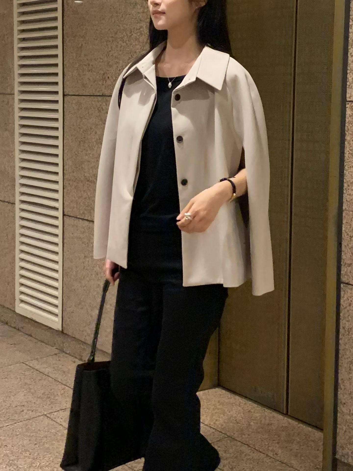 ♡都會挺版斗篷西裝外套♡ (C251035)