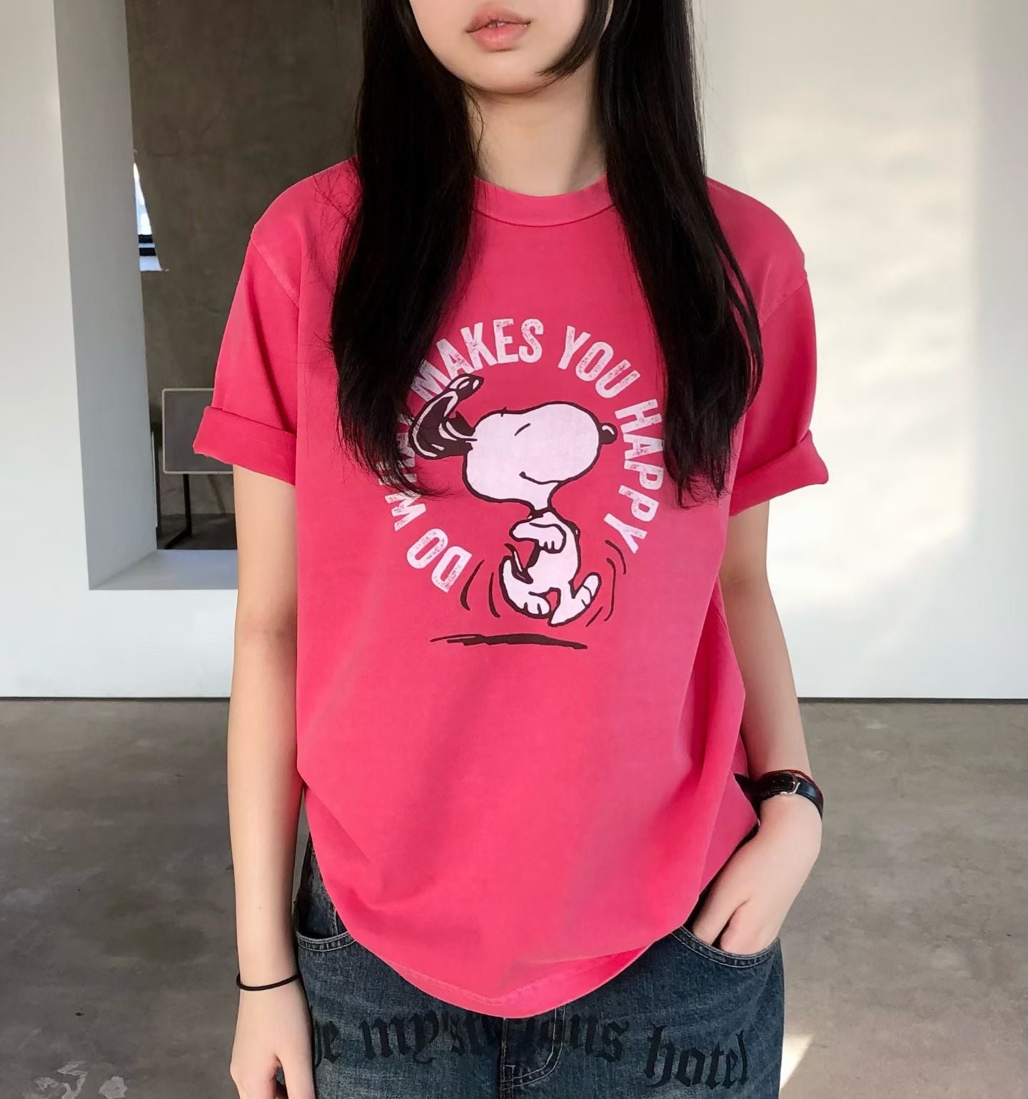 ♡輕鬆減齡穿搭Snoopy印花T♡ (C260523)