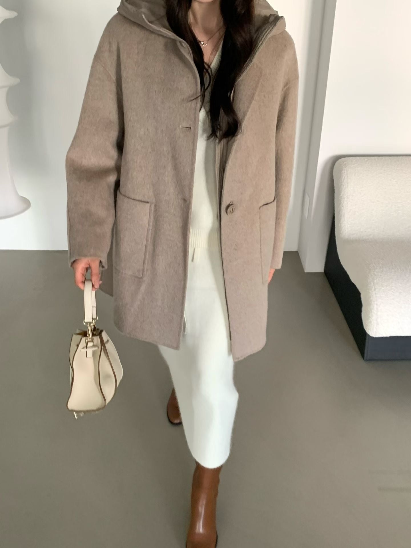 ♡實穿保暖二件式三穿毛呢大衣♡ (C251215)