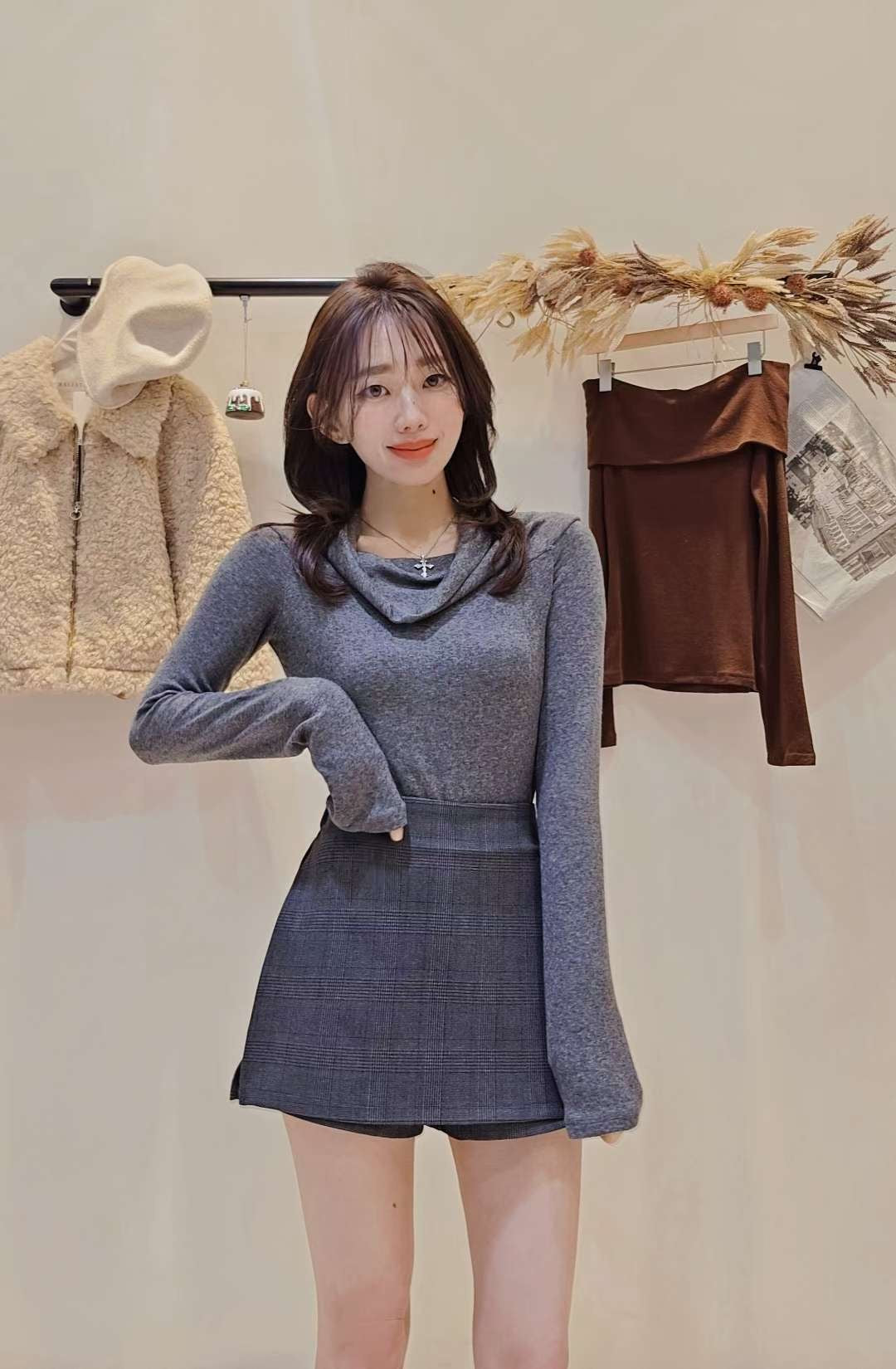 ♡Oni家♡多穿法露肩天絲羊毛超彈力T (C251260)