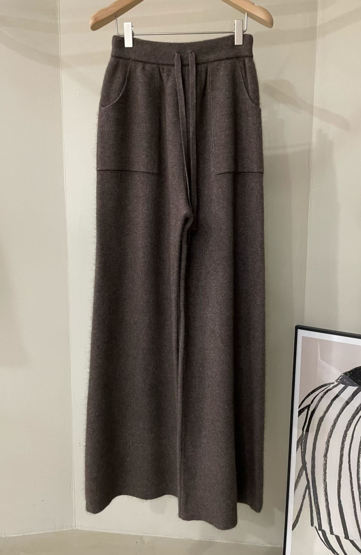 ♡冬季必備簡約毛料百搭寬褲 ♡ (C251108)