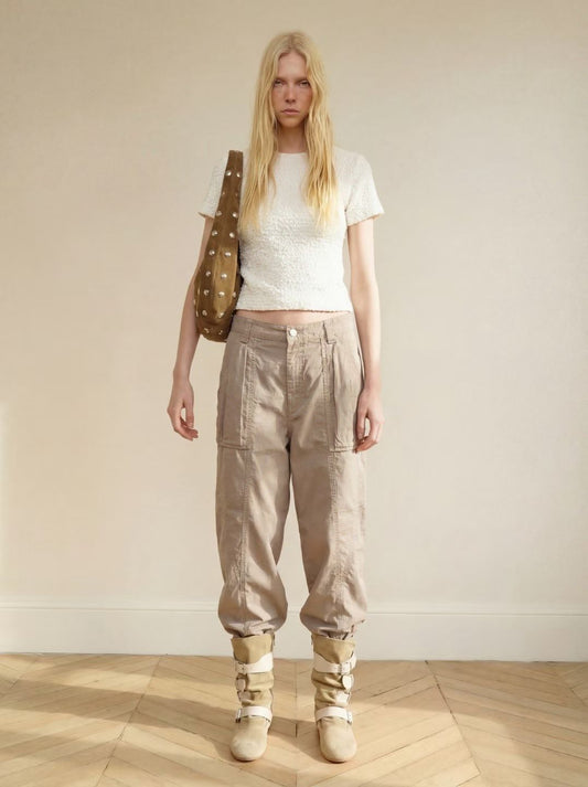 ♡ 質感立體紋理彈力短袖上衣♡ (C260318)