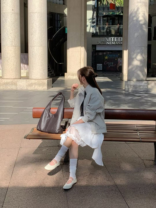 ♡設計感不規則蕾絲裙♡ (C260439)