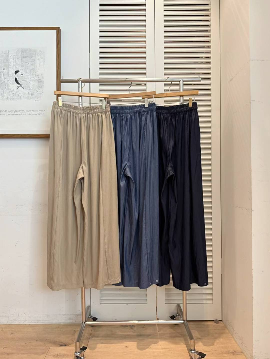 ♡微光垂墜感寬褲♡ (C251042)