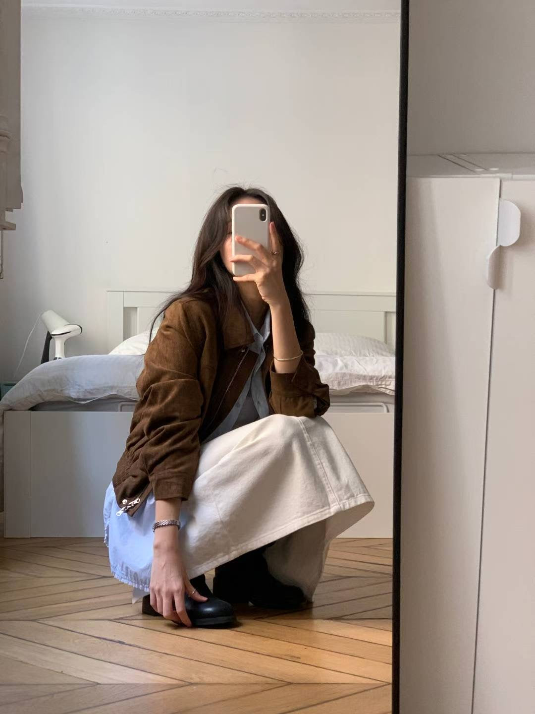 ♡極簡仿麂皮休閒夾克♡ (C251012)