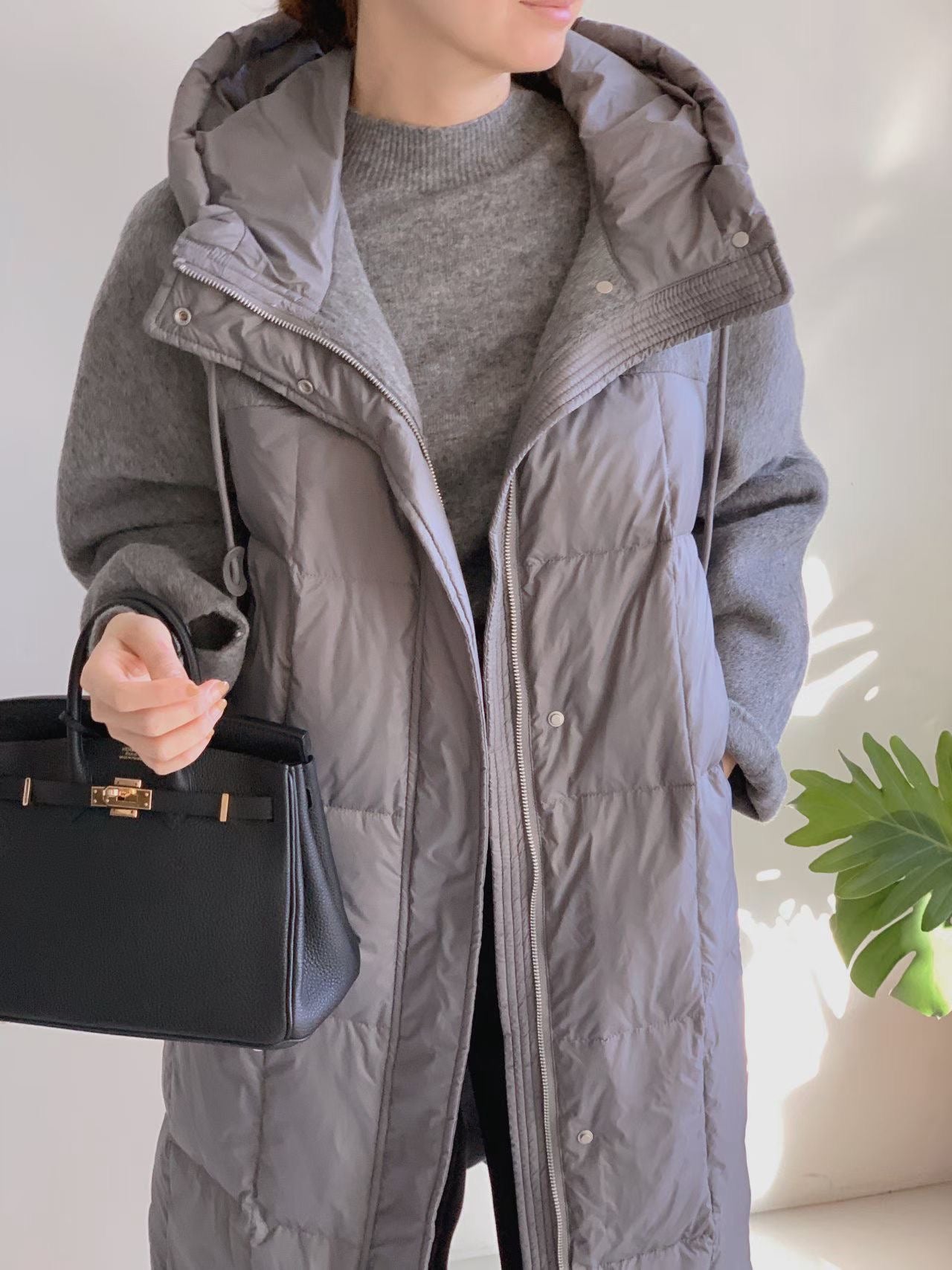 ♡極暖雙材質立體拼接羽絨外套♡ (C251268)