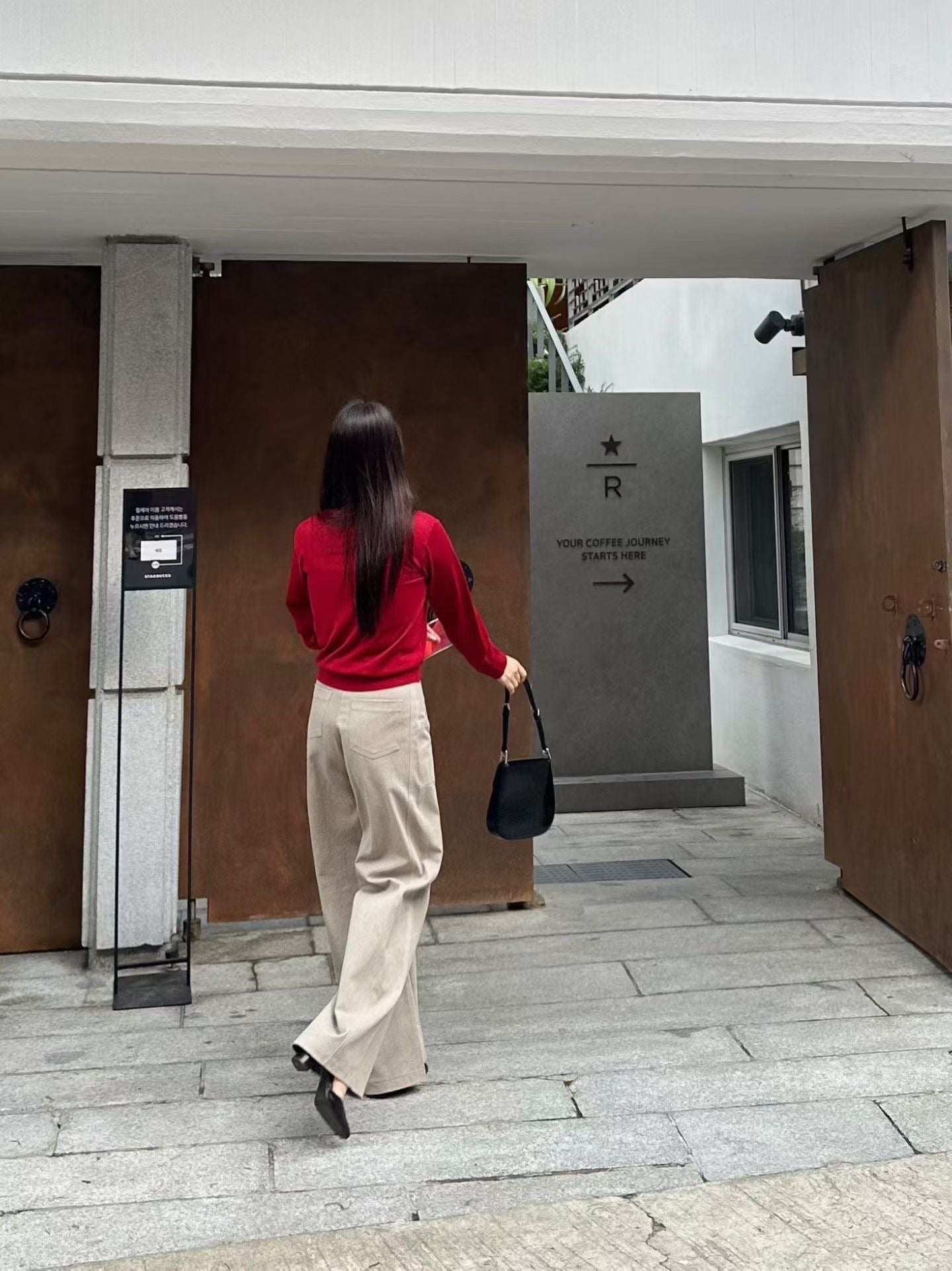 ♡立體壓線挺版長腿寬褲♡ (C250934)