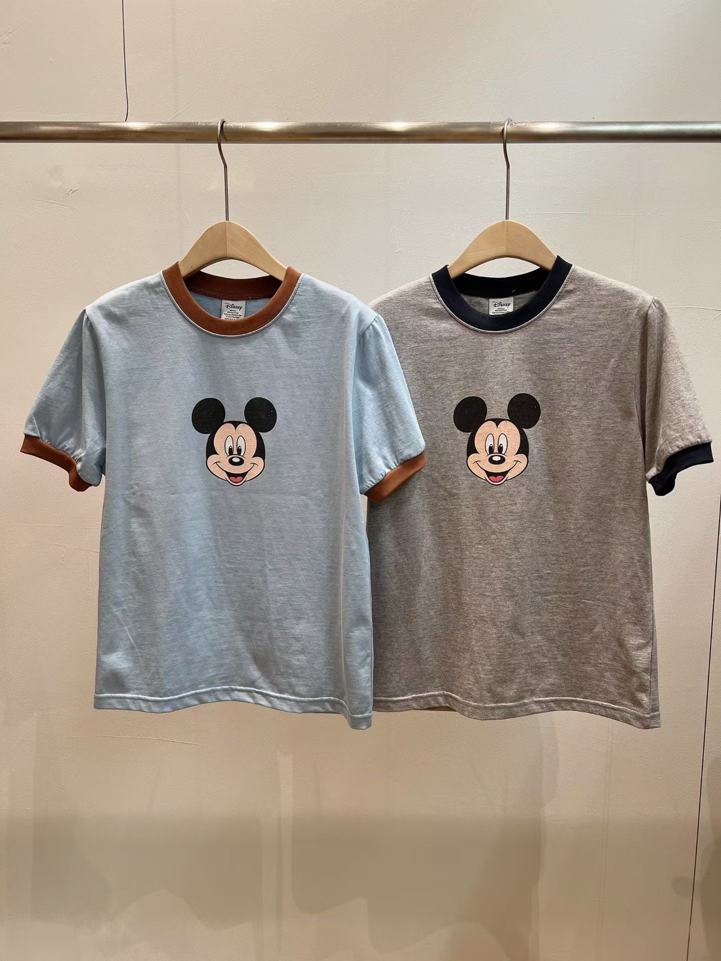 ♡Disney經典米奇撞色滾邊純棉T♡ (C260527)