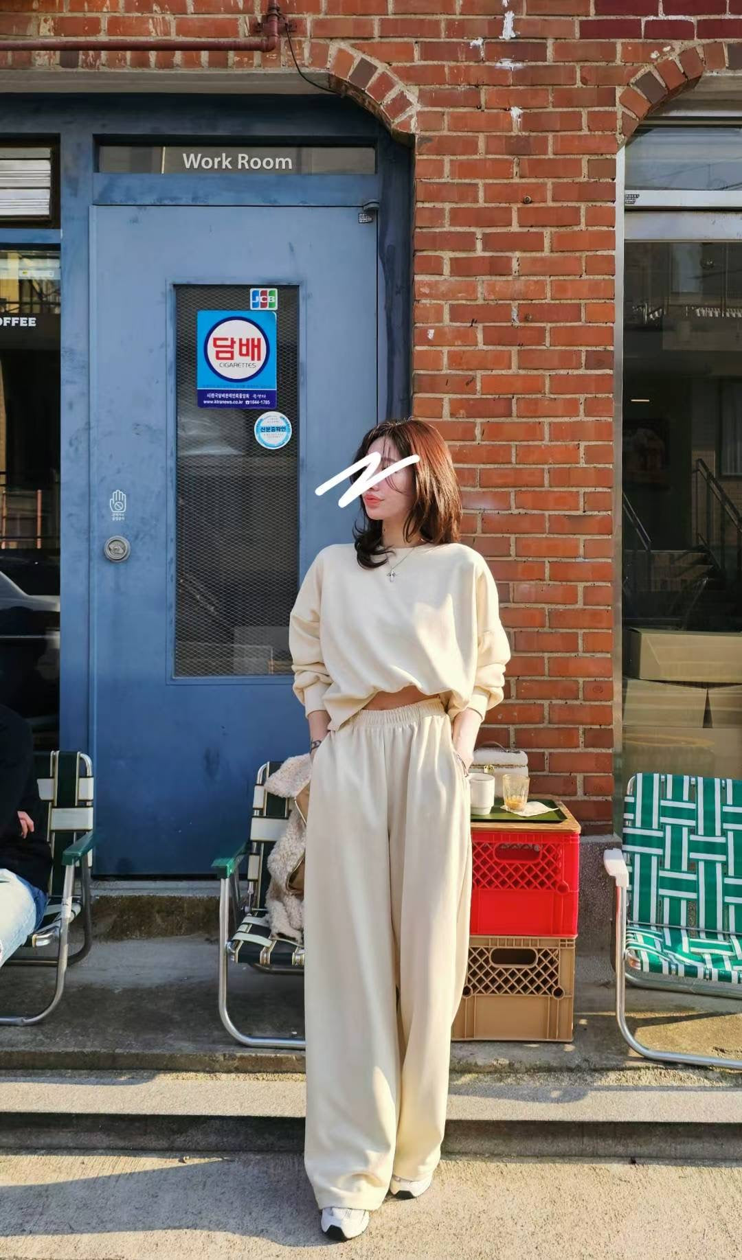 ♡Oni家♡磨毛休閒鬆弛感衛衣上衣 (C251201)