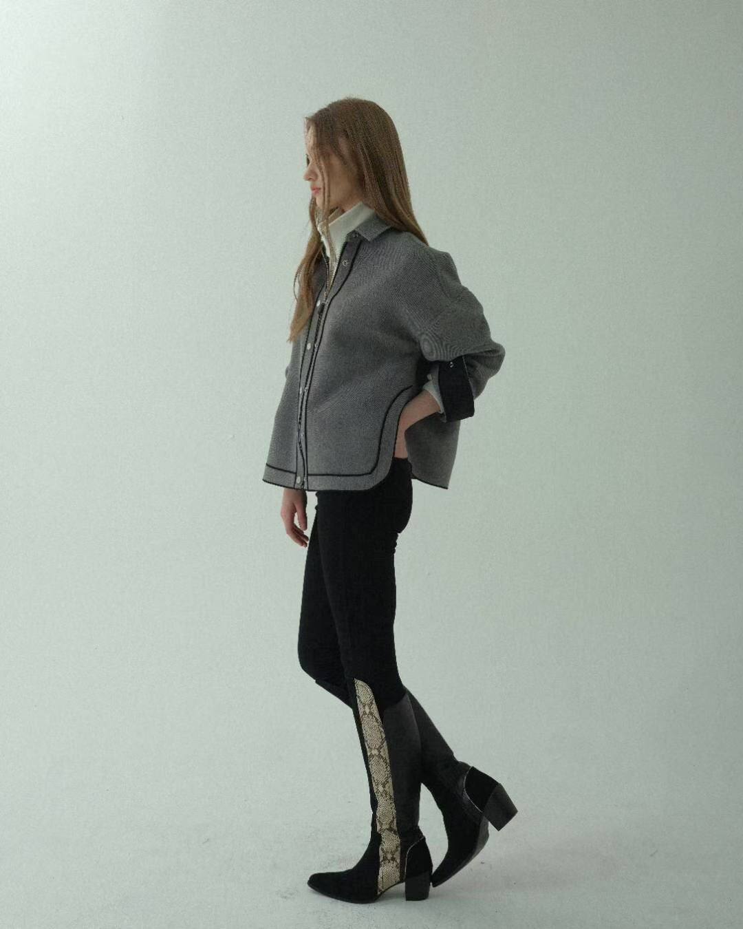 ♡超美大牌感立體線條襯衫外套♡ (C251138)