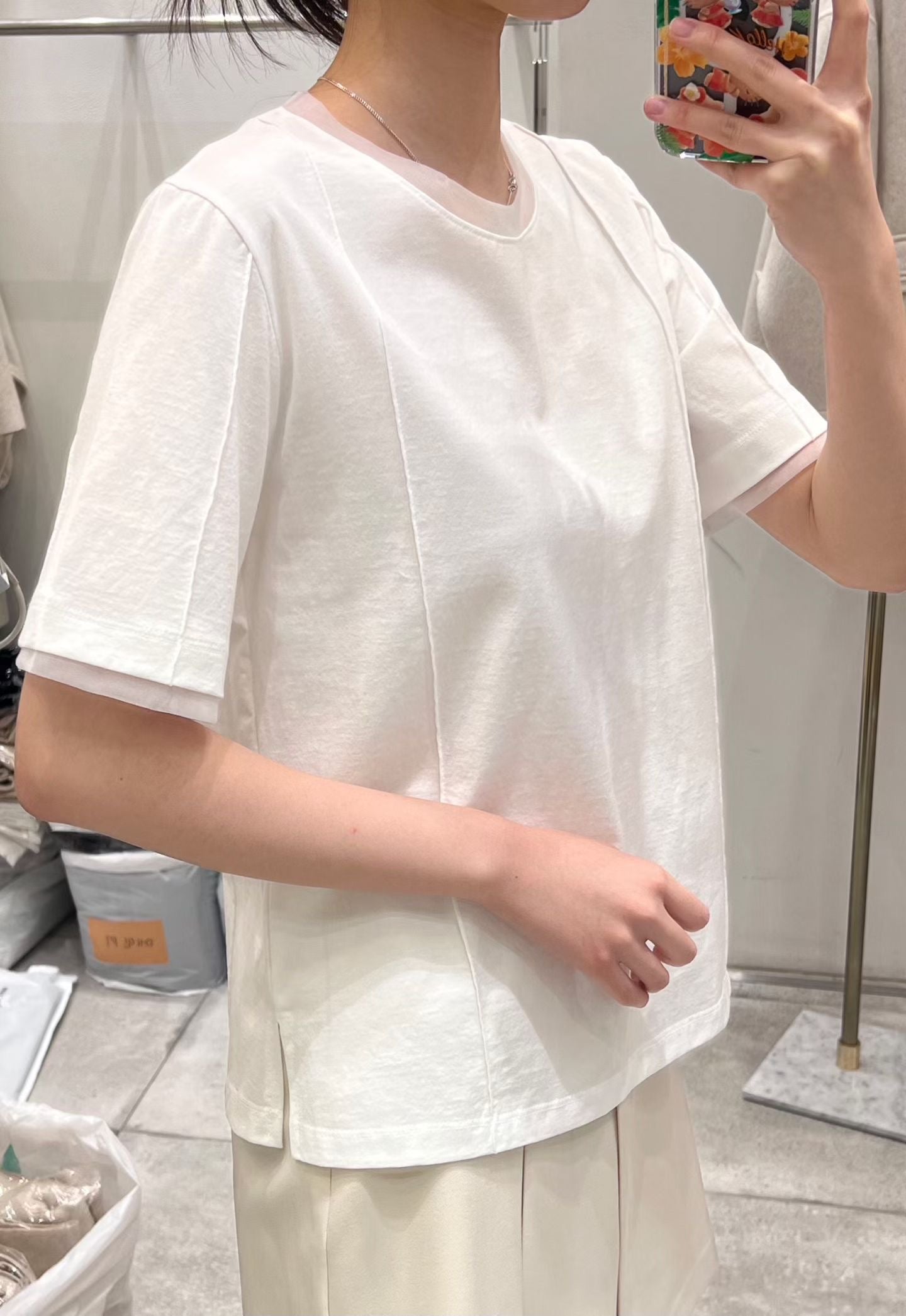♡氣質百搭柔滑質感棉T♡ (C260324)