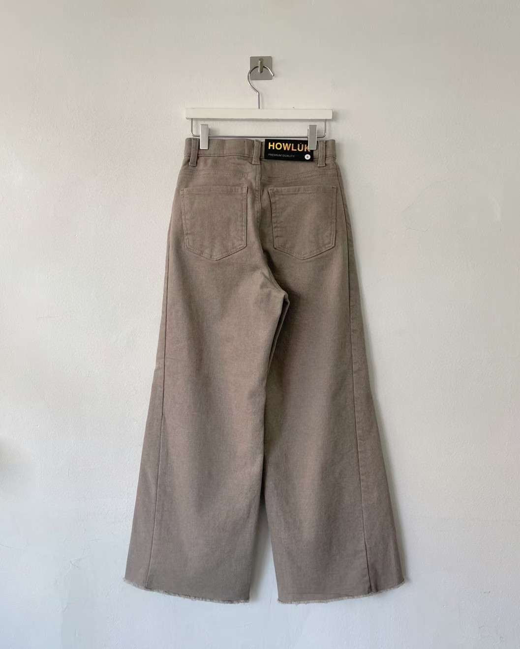 ♡冬季版拼接棉質寬褲♡ (C251151)