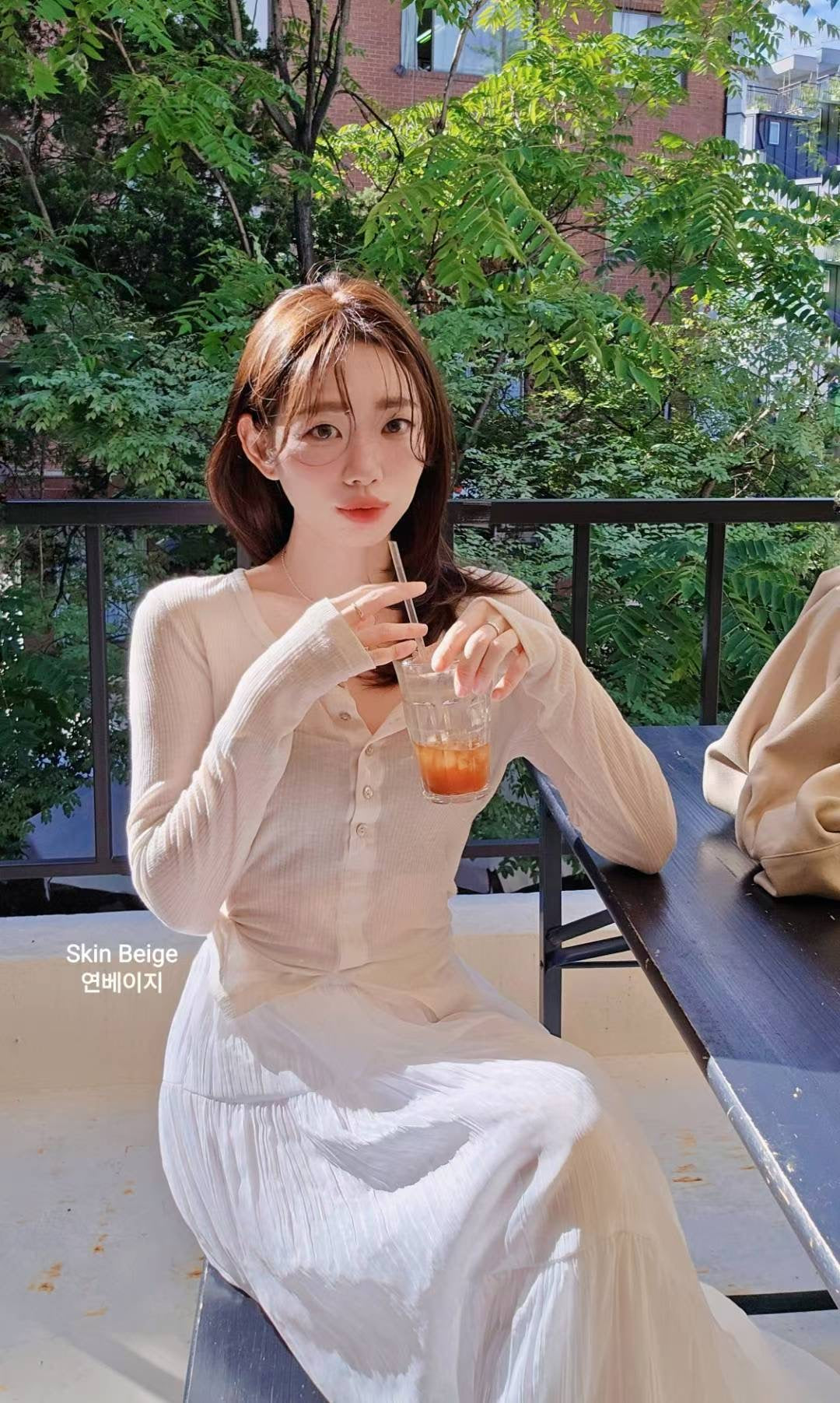 ♡Oni家♡開衩天絲羊毛亨利領T (C251004)