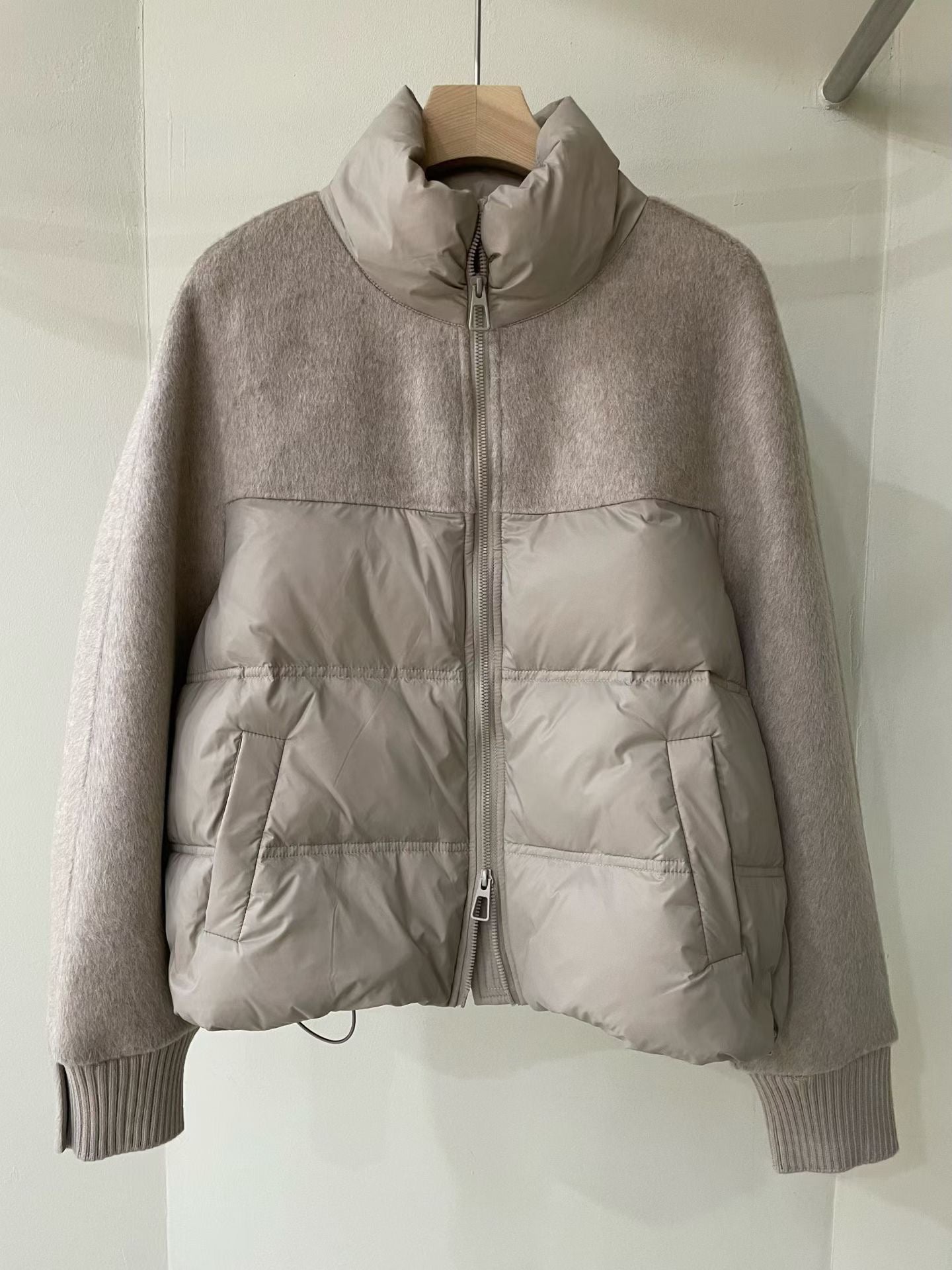 ♡質感異材質立領外套♡ (C251208)