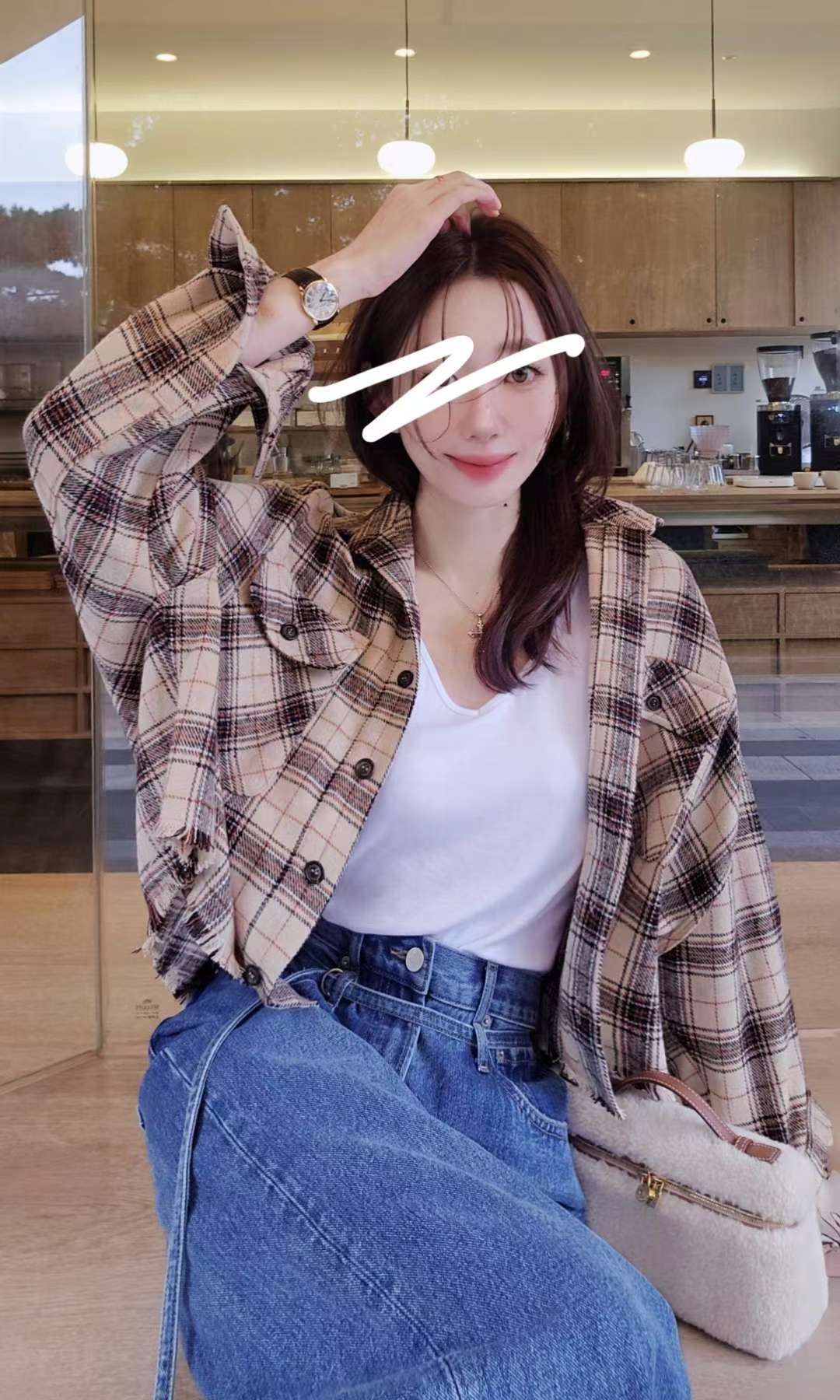 ♡Oni家♡時髦英倫風格紋襯衫 (C251153)