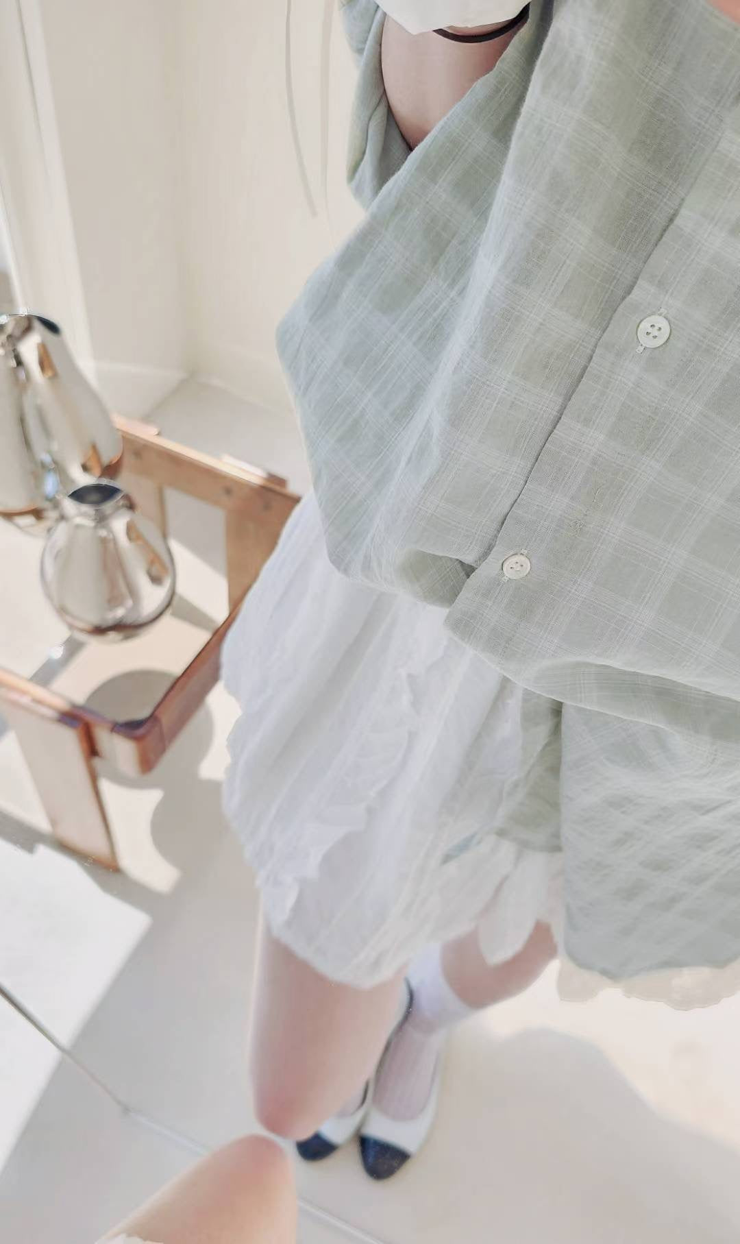 ♡Oni家♡Miu里Miu氣的層次小褲裙 (C251104)