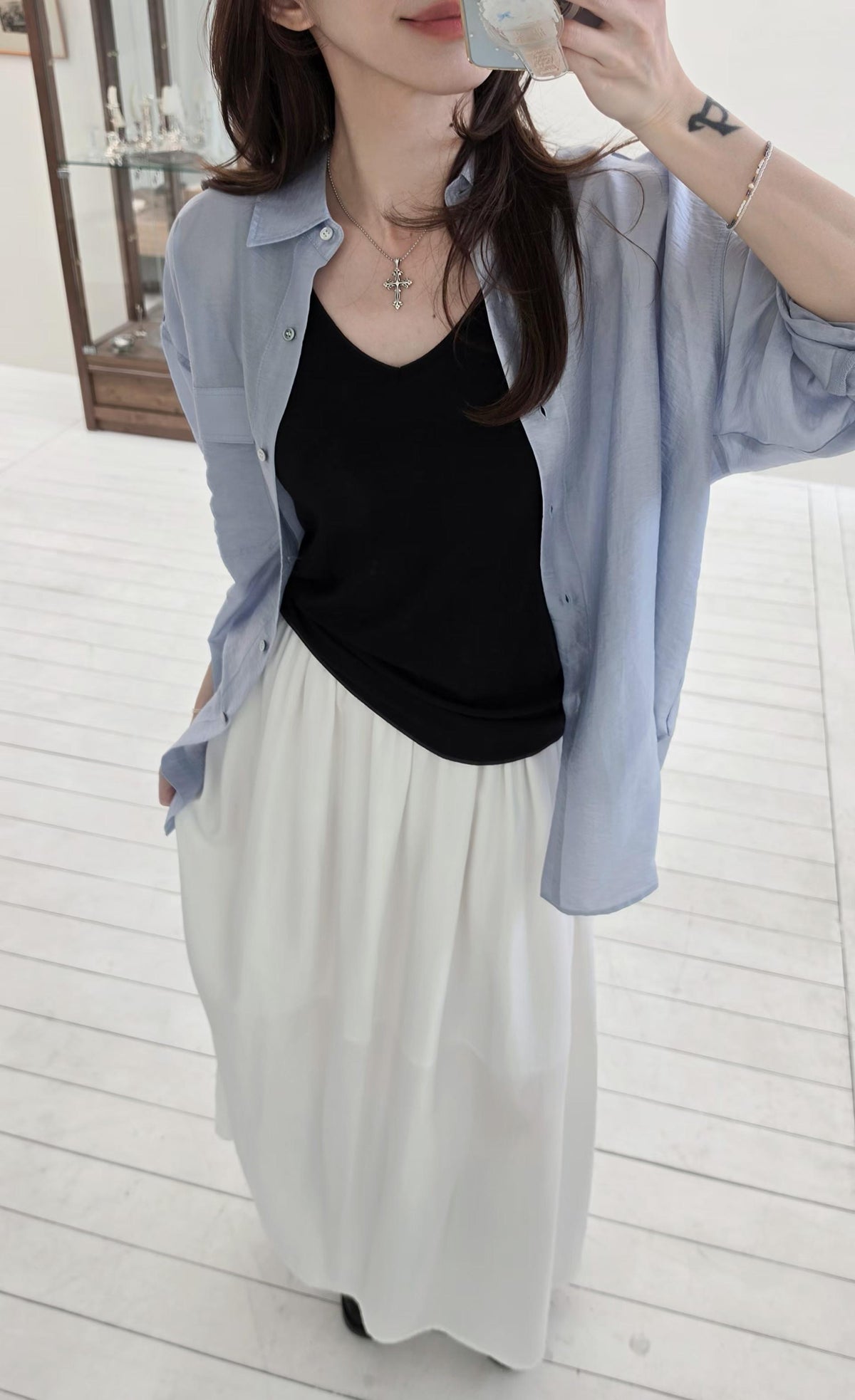 ♡Oni家♡高質感天絲工裝休閒襯衫 (C260902)