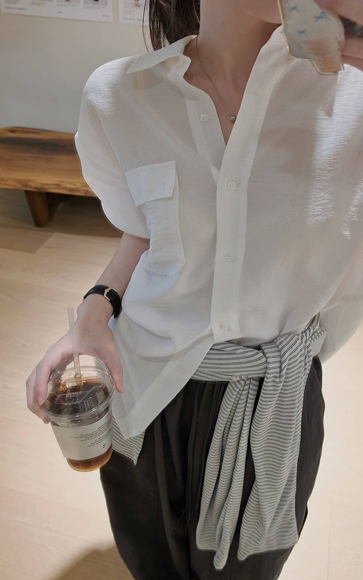♡Oni家♡高質感天絲工裝休閒襯衫 (C260902)