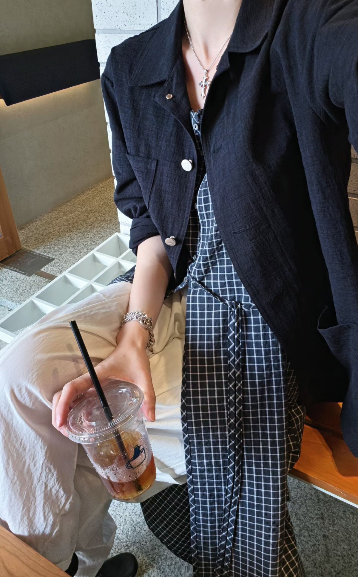♡Oni家♡鬆弛感老錢亞麻外套 (C260906)