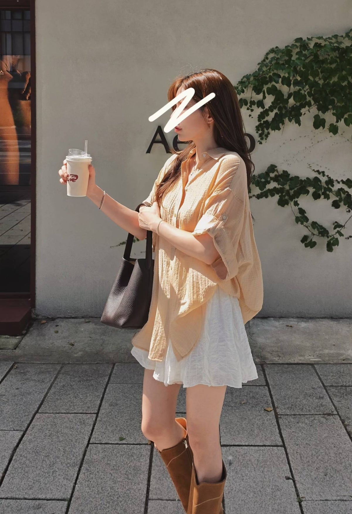 ♡Oni家♡休閒透肌格紋襯衫 (C260962)