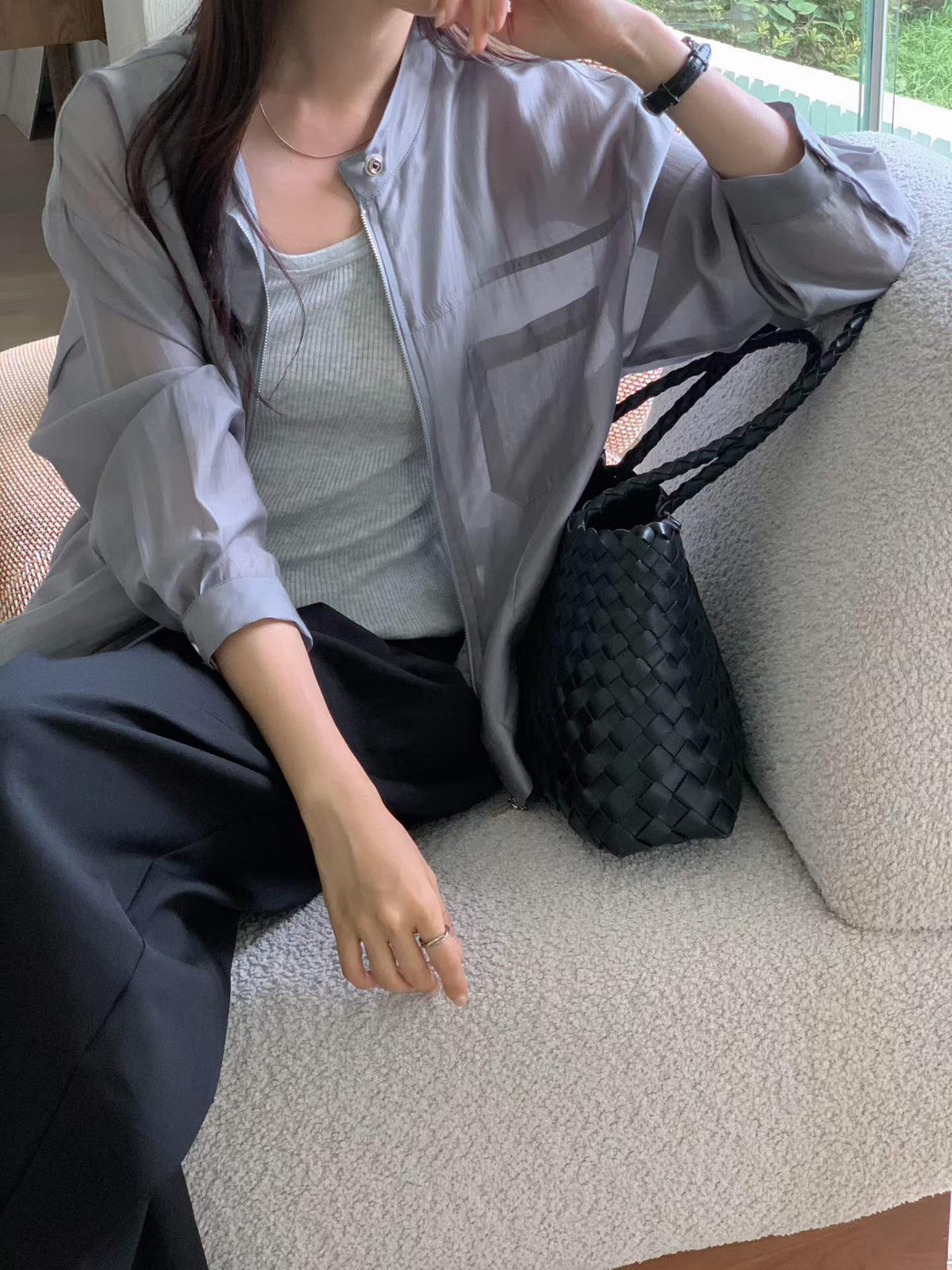 ♡率性輕薄拉鍊外套♡ (C260912)