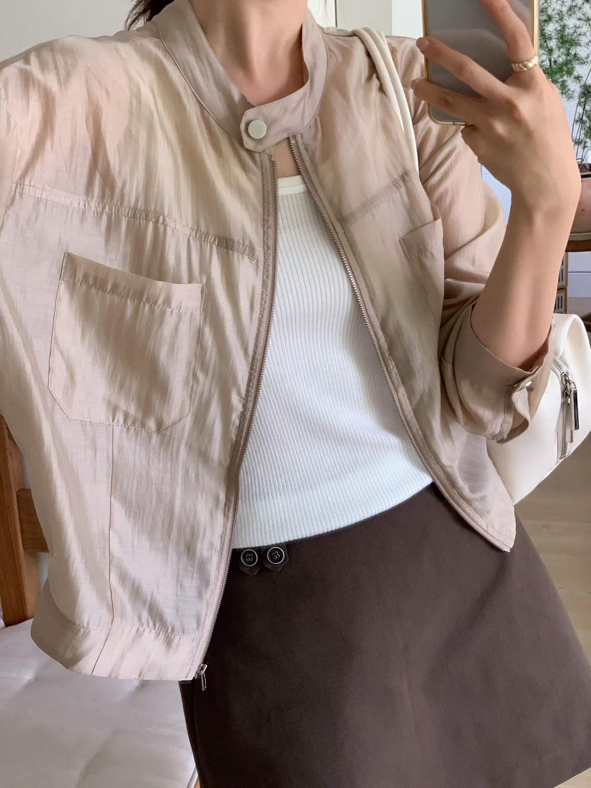 ♡率性輕薄拉鍊外套♡ (C260912)