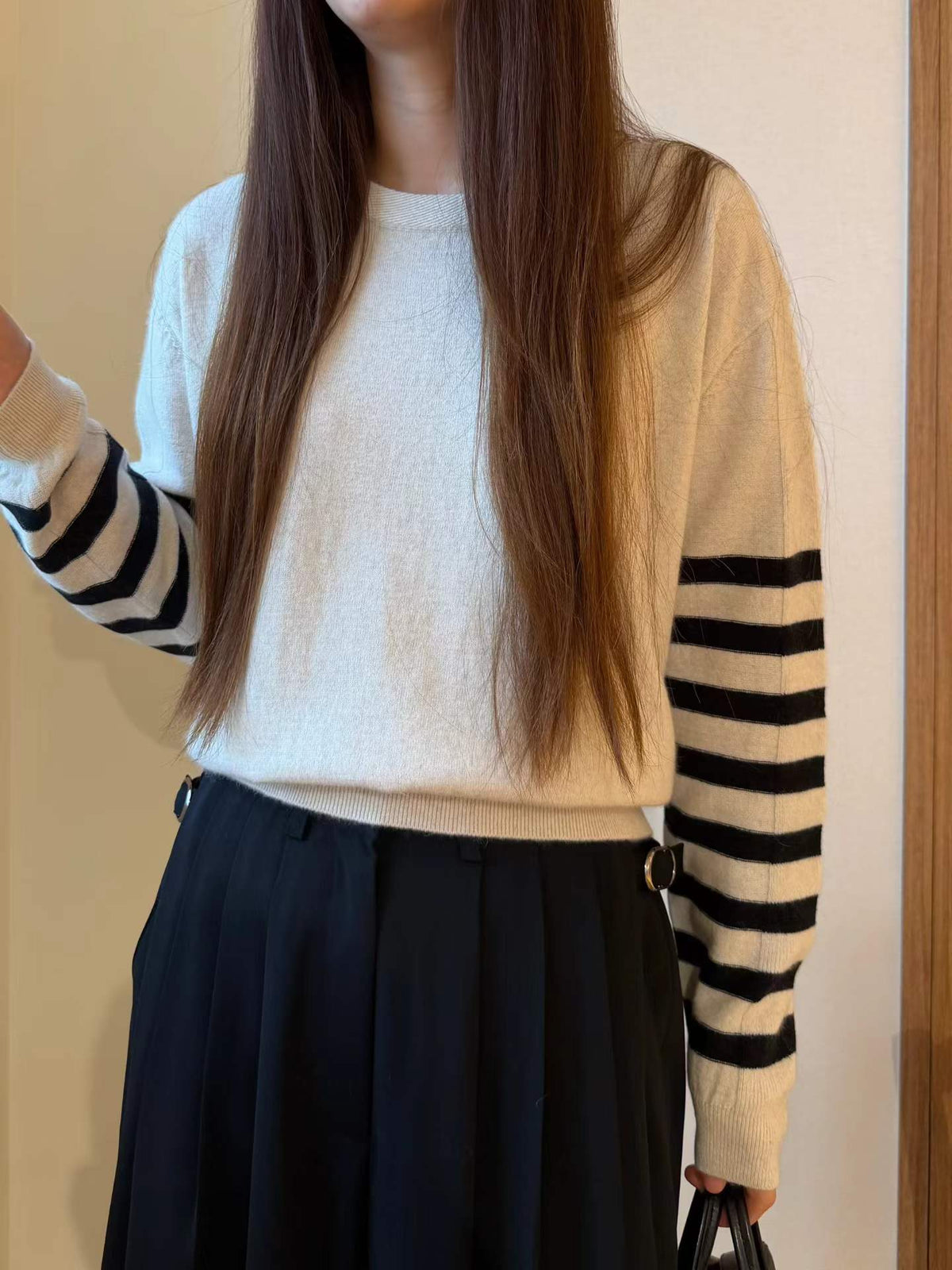 ♡Soft Stripe 柔暖條紋羊毛針織上衣♡ (C260922)